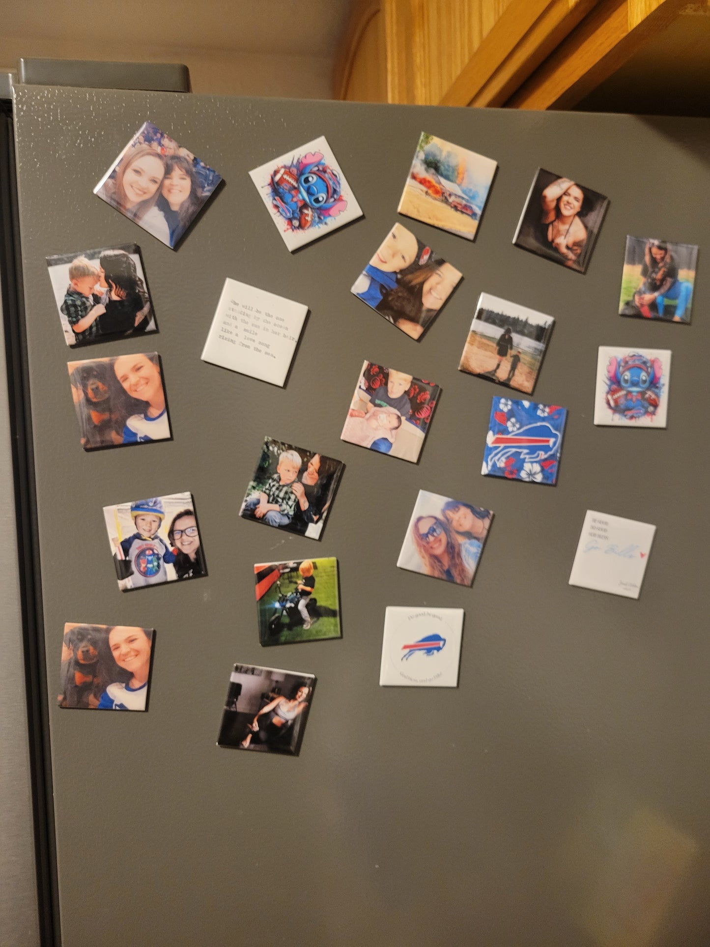 Custom Photo Button Magnets